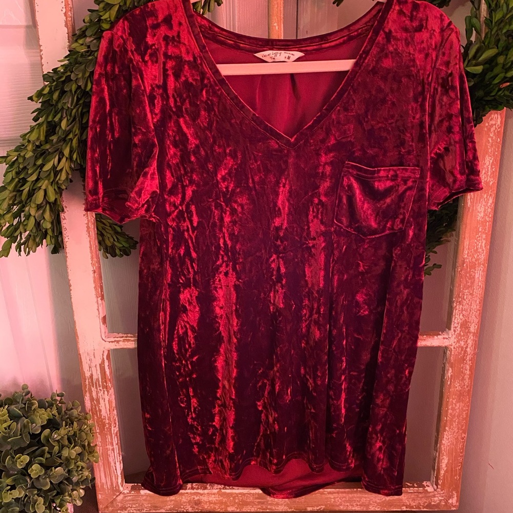 Burgundy soft shirt